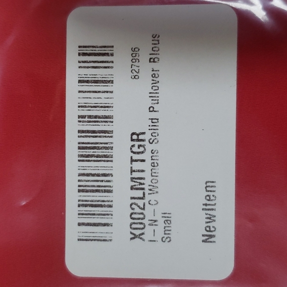 INC DRAPED-HEM TOP women's pullover blouse 👚 sm - Picture 4 of 4